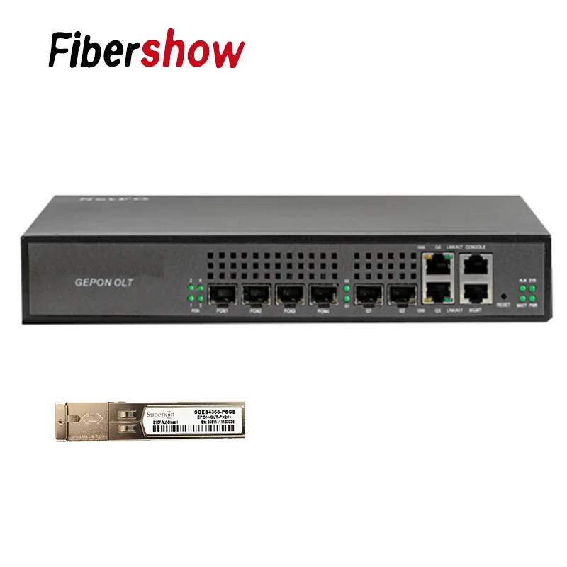 EPON OLT 4PON порты Ethernet FTTH мини OLT(Оптический линейный терминал) CATV Перевозчик-класс высокой плотности волоконно-оптический Высокое качество маленький 1,25 г Профессиональный мини - Цвет: with 1P PON module
