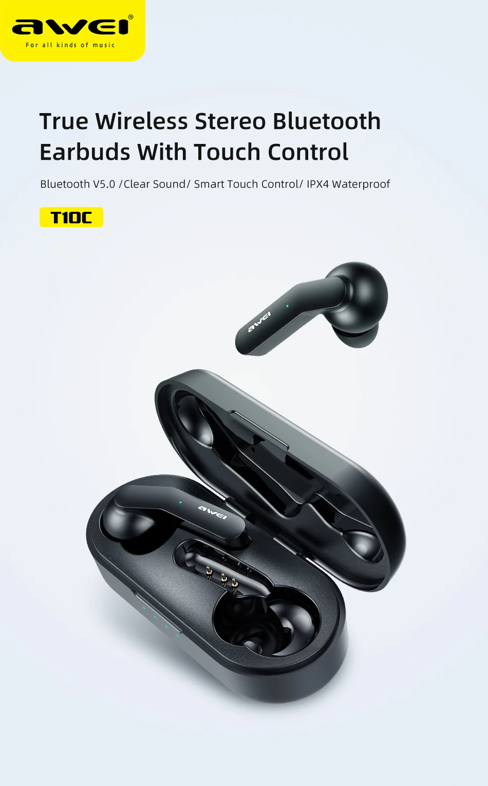 TWS Bluetooth V5.0 True Беспроводные наушники с двойной микрофоном шумоподавление HiFi 6D бас игровая гарнитура сенсорное управление