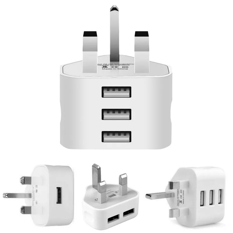 Настенное зарядное устройство Skatolly с 1/2/3 портами USB сетевое 3 для телефонов и