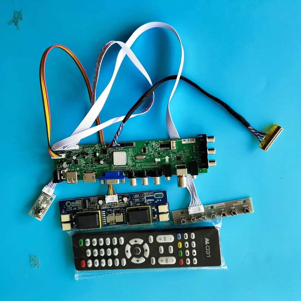

Kit for LM190E08-TLL4/LM190E08-TLL5 USB DVB-T 1280X1024 4 CCFL board AV TV HDMI VGA Controller 30pin Digital LCD Panel remote