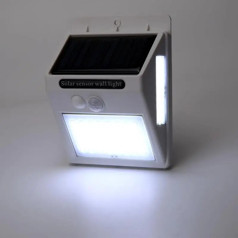 100LED трёхсторонний Солнечный настенный светильник с датчиком движения, уличный светильник для улицы, водонепроницаемый солнечный светильник, уличный светильник, садовый светильник