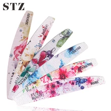STZ 1 шт ногтей шлифовальная наждачная бумага моющиеся пилки для ногтей двухсторонний буферный блок УФ-Гель-лак Маникюр Полировка формы инструменты#1523