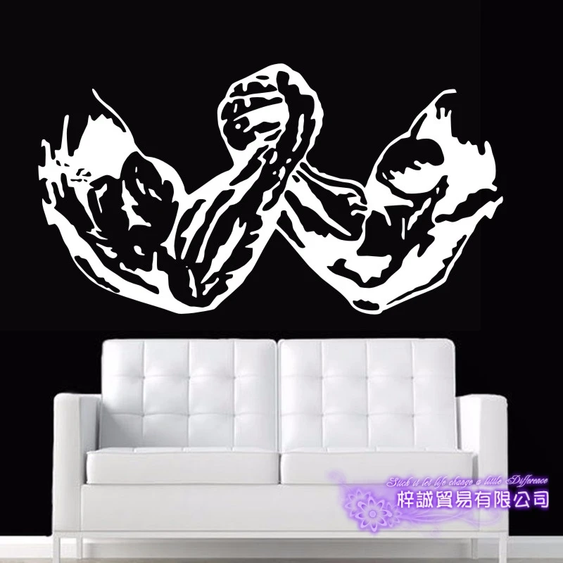 

Fitness Decal Gym Sticker Body-building Posters Vinyl Wall Decals Mural Fitness Crossfit Decal Muscle Gym Sticker