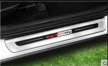 Добро пожаловать педаль подходит для Kia KX5 арматура, для KX5 нержавеющая сталь Добро пожаловать педаль специальные декоративные аксессуары - Название цвета: External 4 tablets 8
