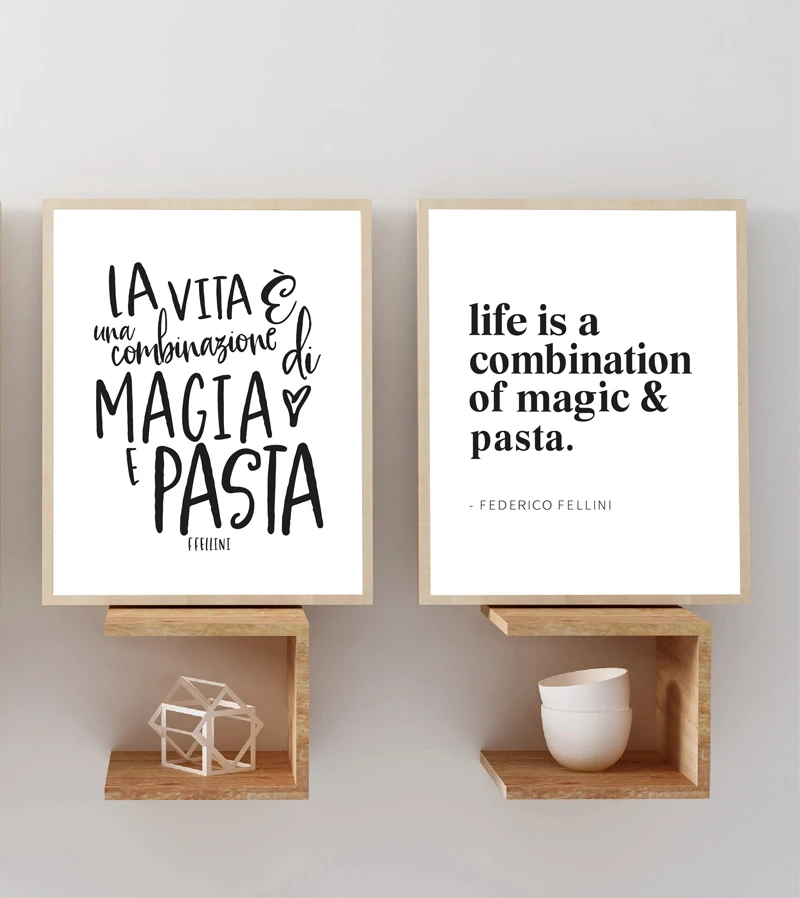 Beautiful-Italian-Kitchen-Decoration-Canvas-Painting-Magic-Pasta-Fellini-Quote-Poster-Italy-Lovers-Art-Prints-Restaurant (2)