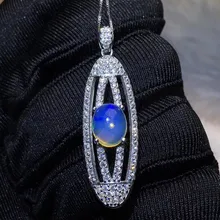 Натуральное Аутентичное колье с опаловой подвеской, 1.1ct gemtone,, Настоящее серебро 925 пробы, хорошее ювелирное изделие для мужчин или женщин# R99502