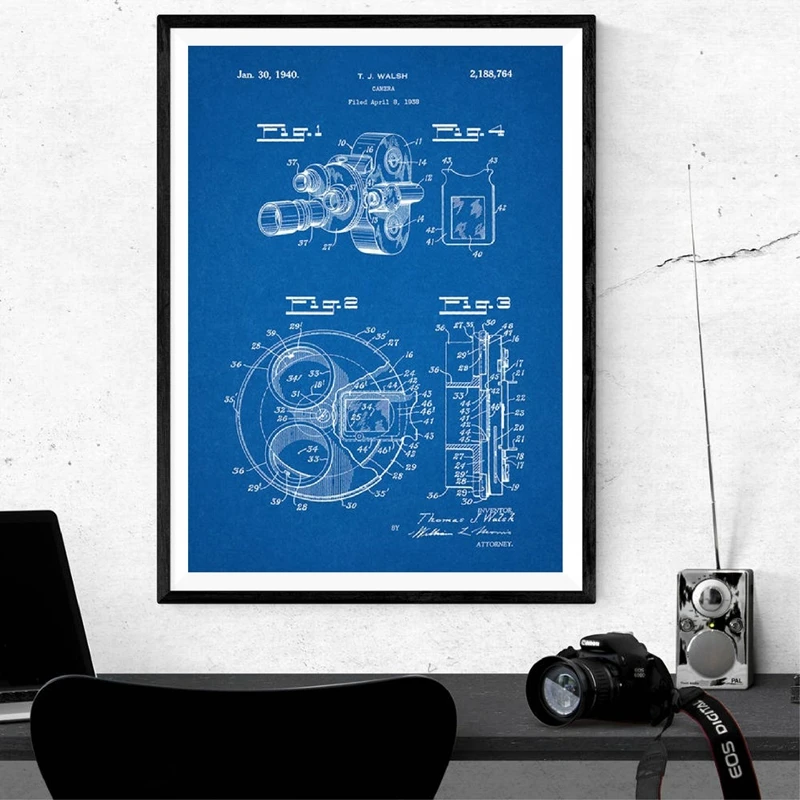 Color Filter Camera Patent Prints
