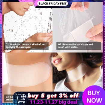 

Reusable Anti Wrinkle Silicone Care Neck Pad Neck Tape Wrinkle Pads for Neck Wrinkle Treatment Prevention Remover Face Wrinkle