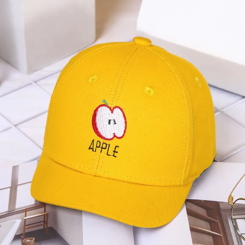 New Cartoon Cat Fruit Children Hat Spring Summer Baby Adjustable Baseball Cap Cotton Newborn Caps Soft Sunhat Baby Accessories