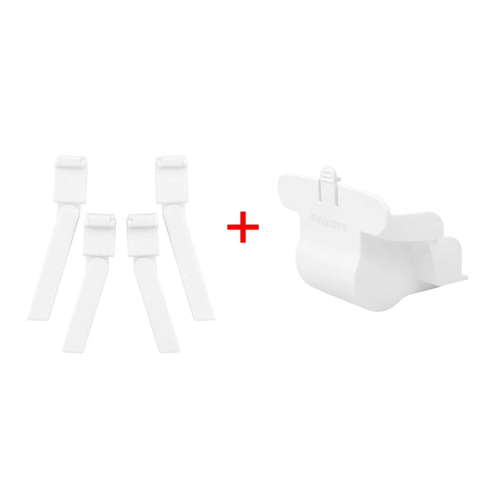 white legs-lens cap Подставка с поддержкой увеличения роста для Xiaomi FIMI X8SE, расширитель высоты, шасси для ног, защитная крышка для объектива, пылезащитный чехол - Цвет: white legs-lens cap