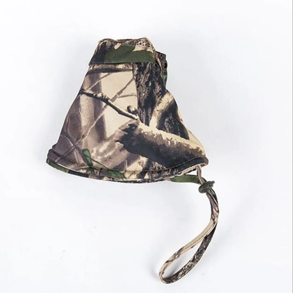 Spring Summer Sun Protection Bonnie Hat Bionic Camouflage Hunting Fishing Cap Breathable Outdoor Casual Drawstring Hat
