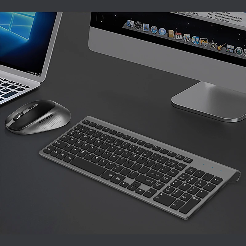 Wireless keyboard and mouse combination2.4 gigahertz stable connection portable mute keyboard mous