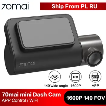 

70mai Mini Smart Dash Cam Wifi Car DVR Dash Camera 1600P HD Night Vision G-sensor APP 140FOV 70 Mai Dashcam Auto Video Recorder