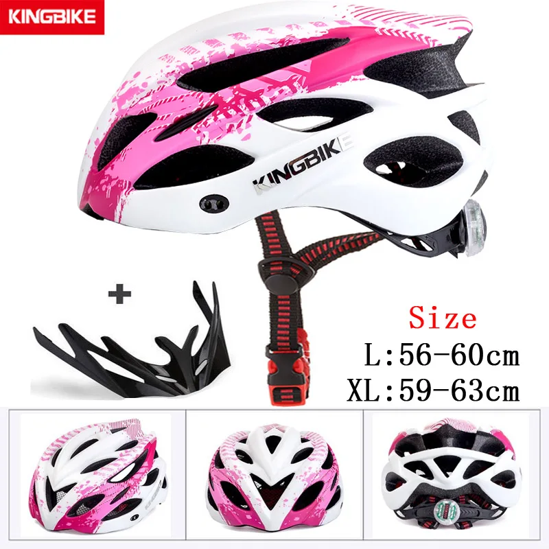 KINGBIKE, хит, велосипедный шлем для мужчин и женщин, MTB, шоссейные велосипедные шлемы, ультралегкие, цельно формованные, EPS+ PC, велосипедный шлем, Capacete, Ciclismo - Цвет: A-675-pink