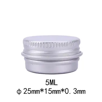 

New Arrival 2000pcs Newest 5g 5ml Empty Cosmetic Jar Lip Balm Container Pots Aluminum Tins LX8998