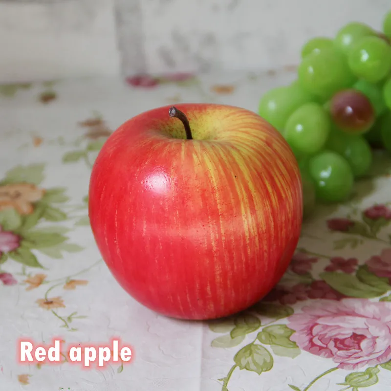Реалистичное искусственное яблоко искусственные Яблоки Фрукты домашний дом кухонный шкаф украшения Искусственные Фрукты украшения