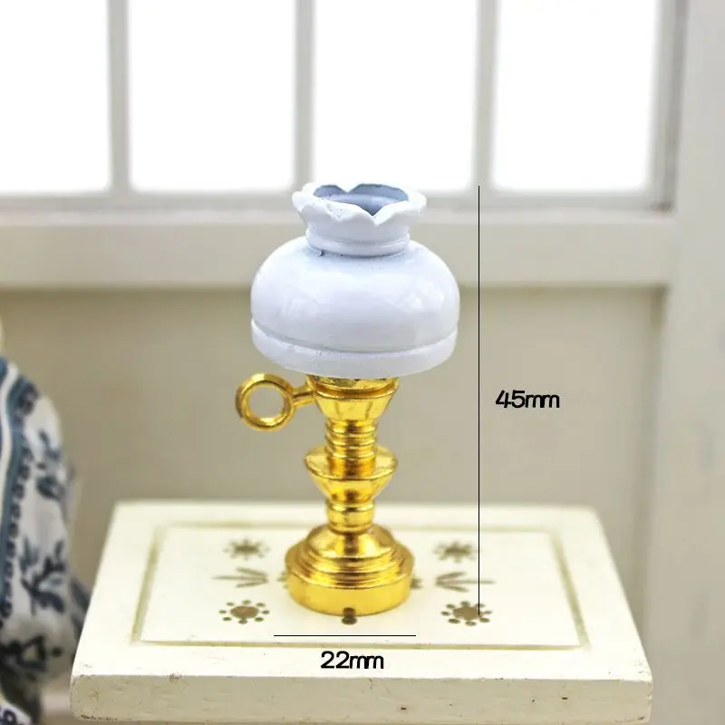 Dollhouse Mini Scene Pocket DIY Ceramic Supplies Ceramic Desk Lamps Decor Accessories Living Room Furniture Decoration Toys