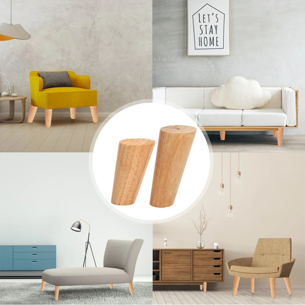 Best Oak solid wood furniture legs can withstand about 300kg chair table legs sofa legs wardrobe feet TV cabinet wooden bed feet