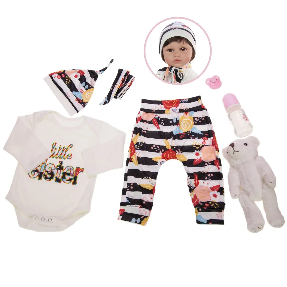 60 см bebe Reborn Малыш кукла ткань тело 2" силиконовые конечности принцесса детские куклы Девочки подарок на день рождения ребенок играть дом игрушка