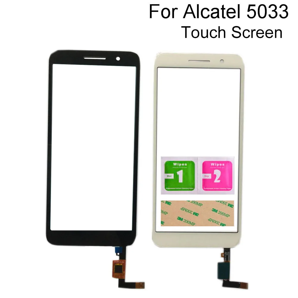 

Touch Screen Digitizer Panel For Alcatel 1 5033 5033D 5033X 5033Y 5033A 5033J TouchScreen Sensor Tools 3M Glue Wipes Touch