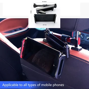 

Telescopic Car Rear Pillow Phone Stand Holder Car Seat Rear Headrest Mounting Bracket For 4-11 Inch Phone Tablet Car Interior