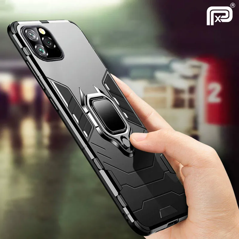 Для iPhone 11 Pro max 2019 телефон кейс держатель для колец Броня бампер задняя крышка