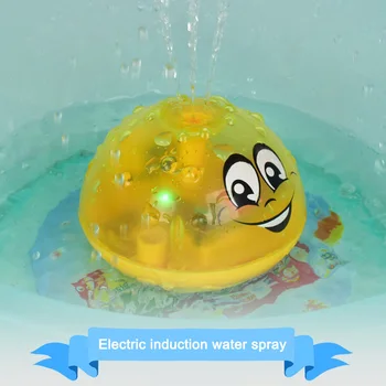 

Electric Induction Spray Ball Light Bathroom Infant Kids Water Bath Play Toy NSV775