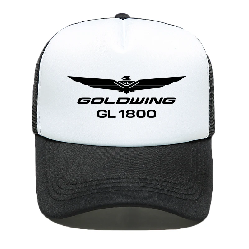 Новая Кепка водителя грузовика s Goldwing GL1800 с принтом "мотоцикл" для взрослых, крутая бейсбольная кепка с сеткой, Кепка водителя грузовика s, Кепка от солнца для мужчин и женщин, регулируемая