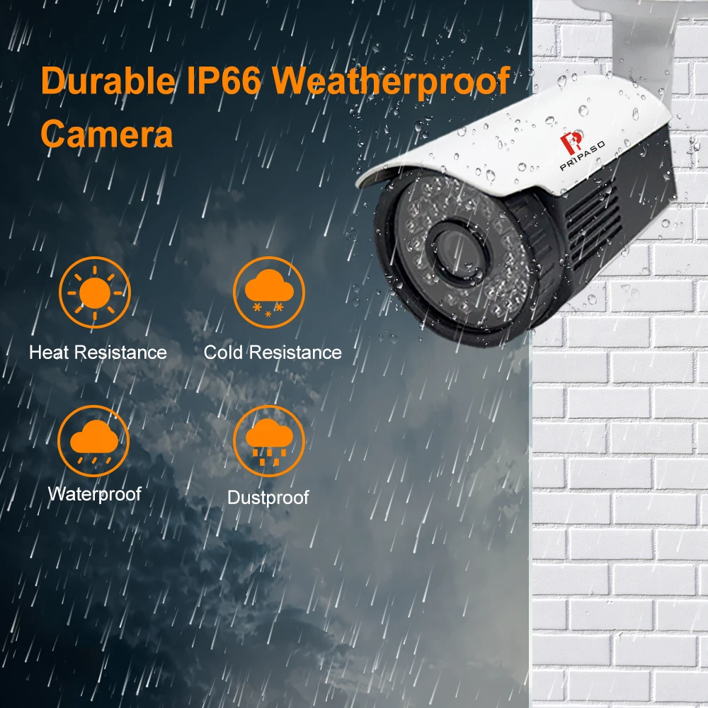  4K Ultra HD 8MP Cam 4 in 1 AHD TVI CVI Bullet Camera Outdoor Security Waterproof CCTV Surveillance 