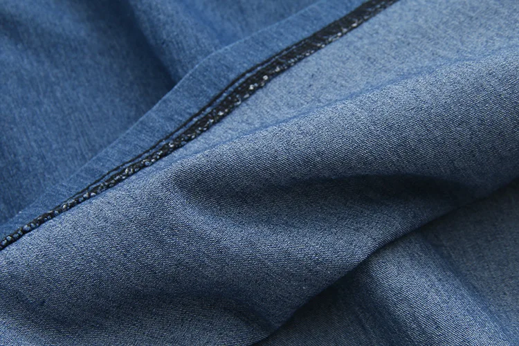 Blvyisla 5XL Глубокий V женское джинсовое платье в полоску, сшивание, свободные платья, женские Асимметричные осенние нижние платья