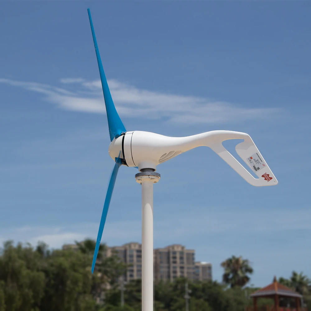 Малый ветреной турбины генератор 400 Вт маленькая ветряная мельница WindTurbine контроллер 3/5/6 лезвий домашней gerador eolico заряда для морской лодки