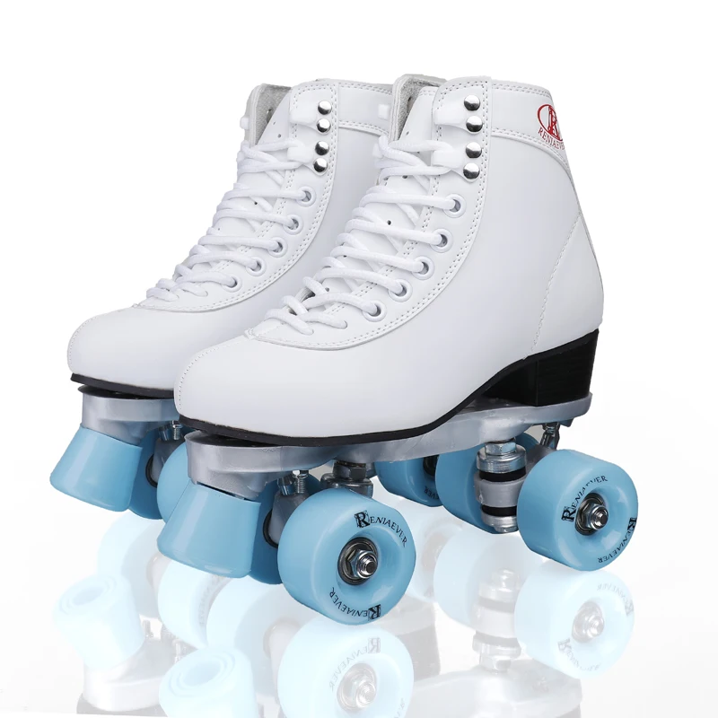 

Roller Double Skate Pulleys Shees Women Polyurethane Blue Wheels Roller Skating Listing