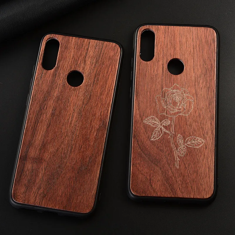 Чехол для Xiaomi Redmi Note 7 Pro тонкая деревянная задняя крышка ТПУ чехол на бампер для Redmi Note7 чехлы для телефонов