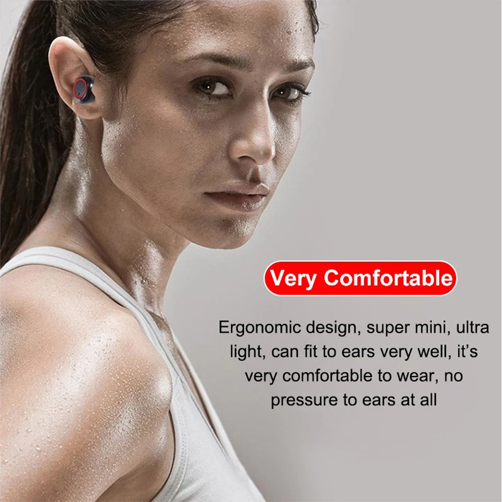 Dt-2 Bluetooth гарнитура, наушники, бинауральные стерео наушники-вкладыши, беспроводная гарнитура BTV5.0, бинауральные звонки, музыка, наушники, Спортивная гарнитура