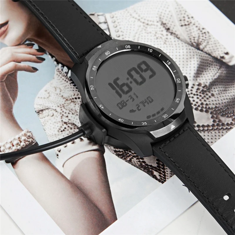 1 м Usb данных и зарядный кабель для Ticwatch Pro Bluetooth Смарт часы зарядное устройство Замена Usb зарядка док-станция с кабелем для зарядки