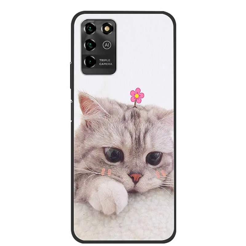 Luxury Bumper Silicone TPU Soft Phone Case with Cute Cat Design - Shockproof Coque