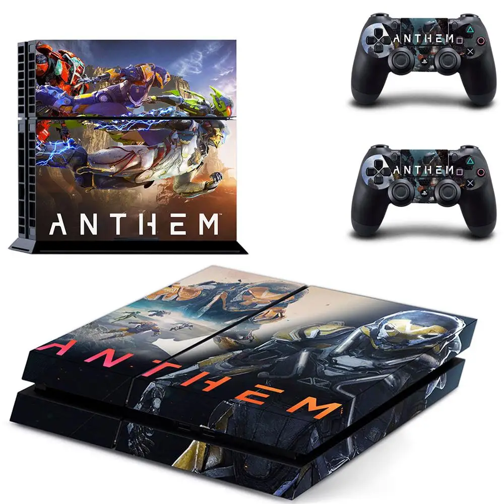 Игровой гимн PS4 наклейка s Play station 4 кожа PS 4 наклейки Наклейки Обложка для playstation 4 PS4 консоль и контроллер Кожа винил - Цвет: GYTM2425