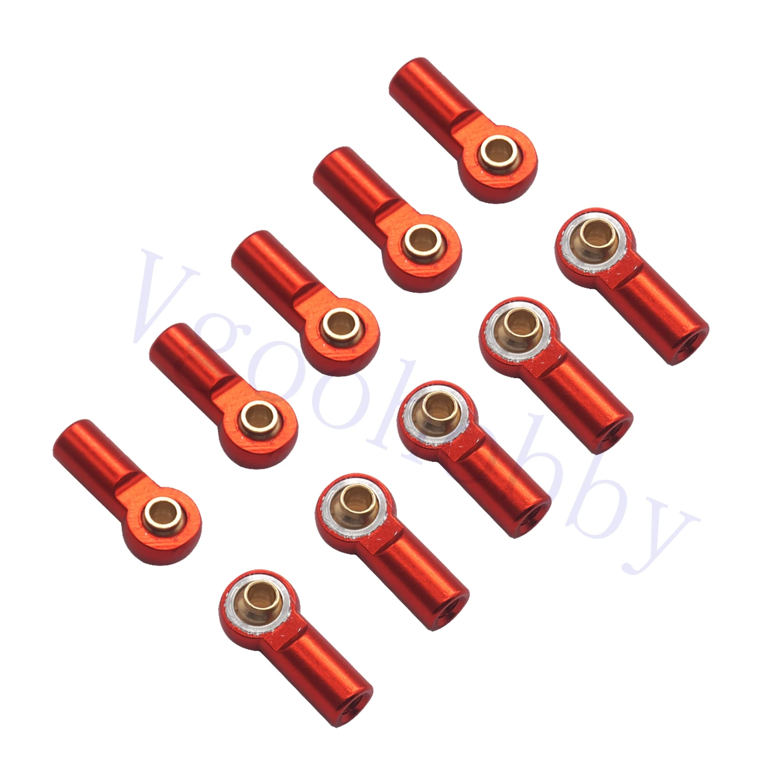 10pack Metal M3 Rc Link Tie Rod End Ball Joint Head Holder Linkage Cw