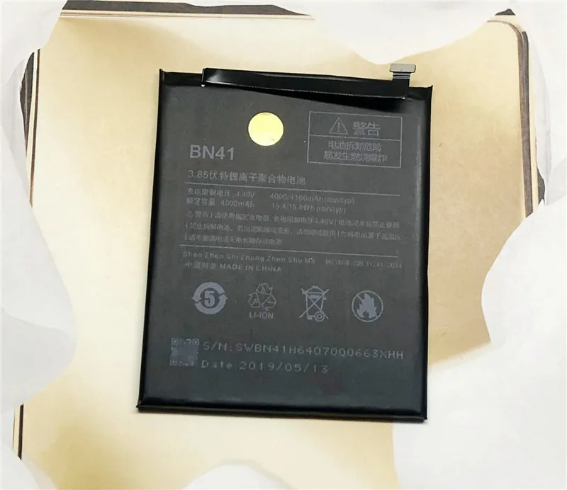 Note4X аккумулятор для Xiaomi Redmi Note 4x/Note 4 BN41 4000mAh Замена 3,85 V литий-ионный полимерный аккумулятор Запасная часть