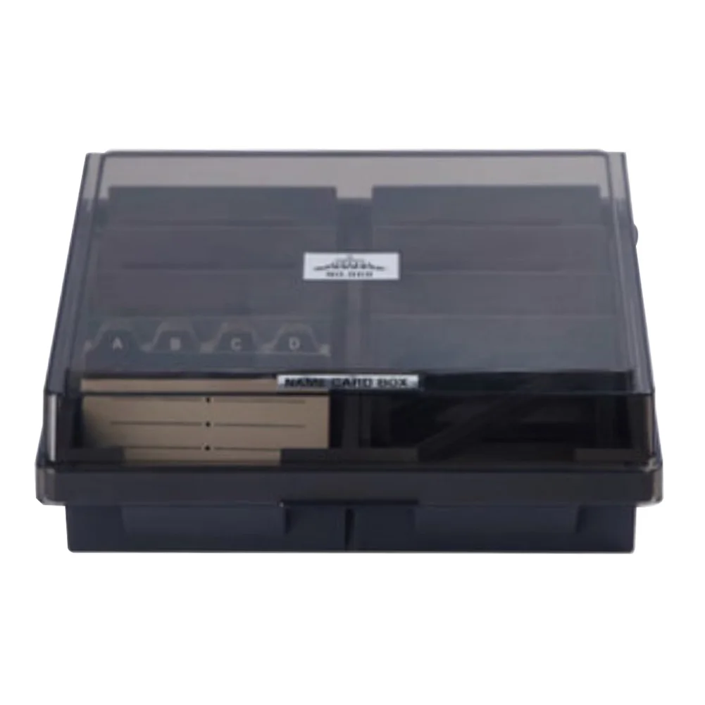 School Classification Organizer ABS Home Business Card Box Alphabetical Translucent Large Capacity Holder File Office Storage