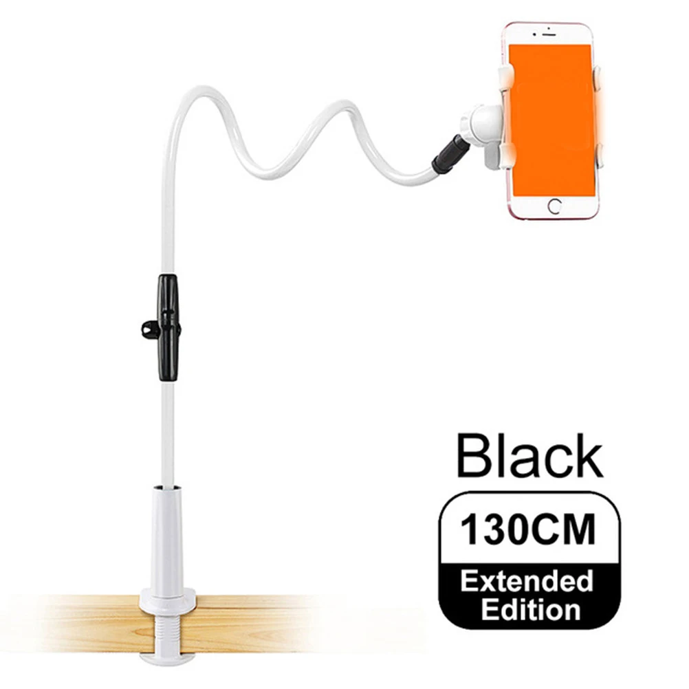 130cm Flexible Long Arm Phone Holder 360 Clip Lazy Bracket For 3.5-6.3 inch Mobile Phone Tablet Desktop Stand For iPhone Samsung