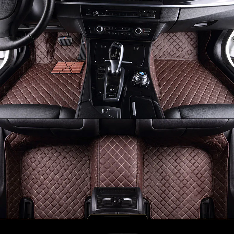 Изготовленный На Заказ автомобильный коврик для ford Edge 2009-2013 Explorer 2006- F-150 2011- Mustang 2011- C-MAX аксессуары для укладки волос - Название цвета: coffee