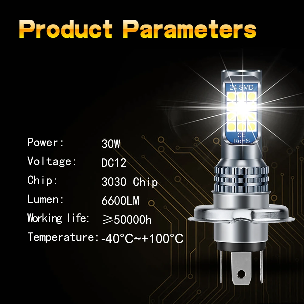 Ba20d H6 Led Motorcycle Headlight  Motorcycle Headlight Bulb P15d - 1pc H4  Motor Led - Aliexpress