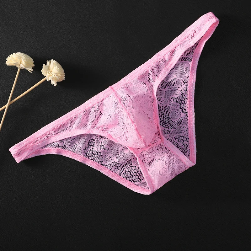Мужское нижнее белье сетчатые трусики сексуальные кружевные подштанники