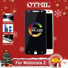 5," AMOLED lcd для Motorola Moto Z lcd дисплей сенсорный экран дигитайзер Замена для MOTO Z Droid дисплей XT1650 XT1650-03 lcd