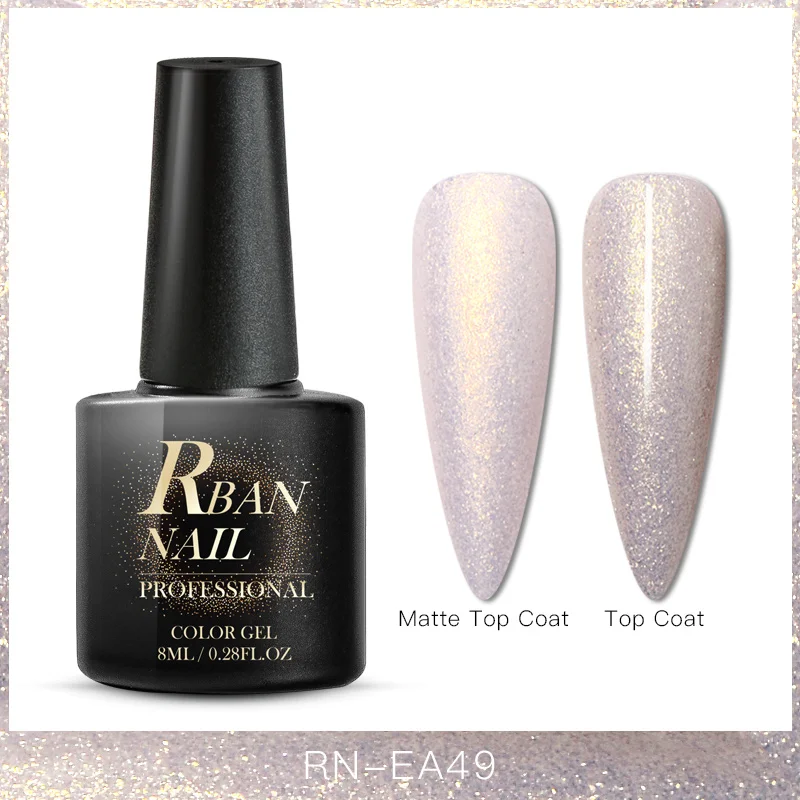 EES07852 RBAN NAIL 60 цветов Матовый УФ-гель для ногтей 8 мл чистый цвет ногтей нужно матовое верхнее покрытие Замочить ногтей Гель-лак для маникюра - Цвет: EES07852