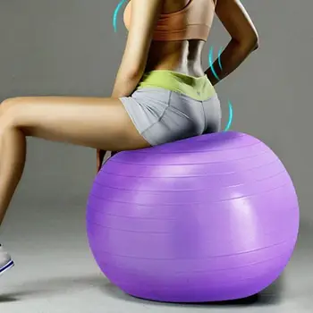 

Sports Yoga Balls Pilates Fitness Balance Fitball Exercise Training Workout Massage Ball 65cm with Pump air plug color random