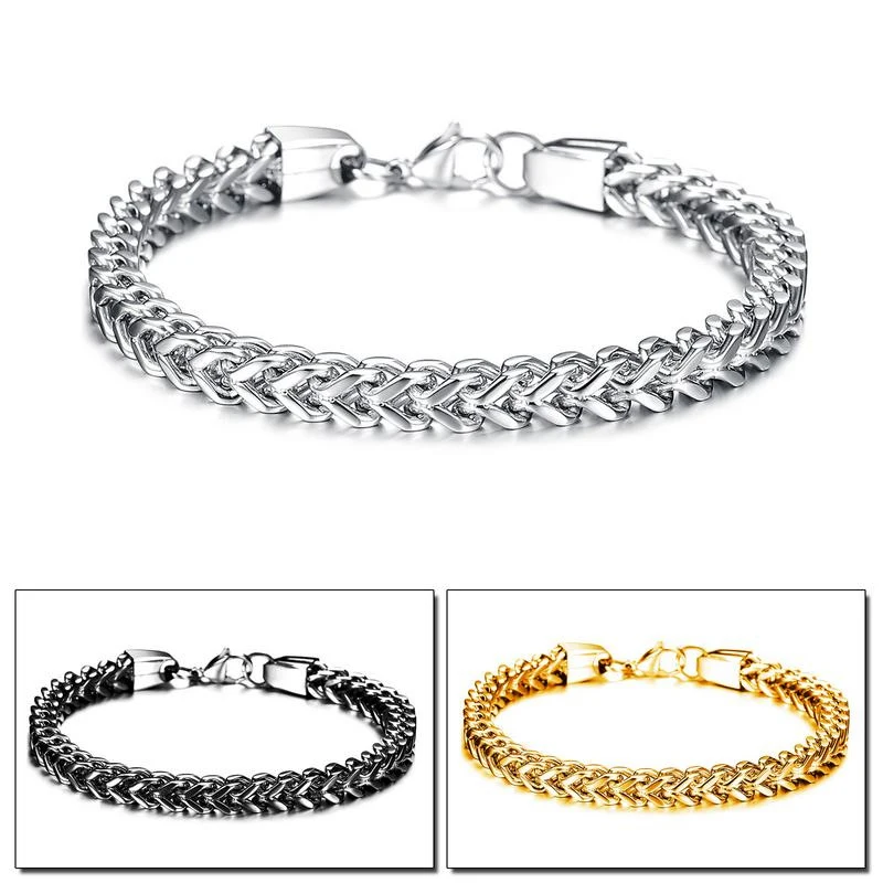 

Men Gold Color Jewelry 20 CM Cuban Chain & Link Gold Bracelets Punk Hip Hop Jewelry