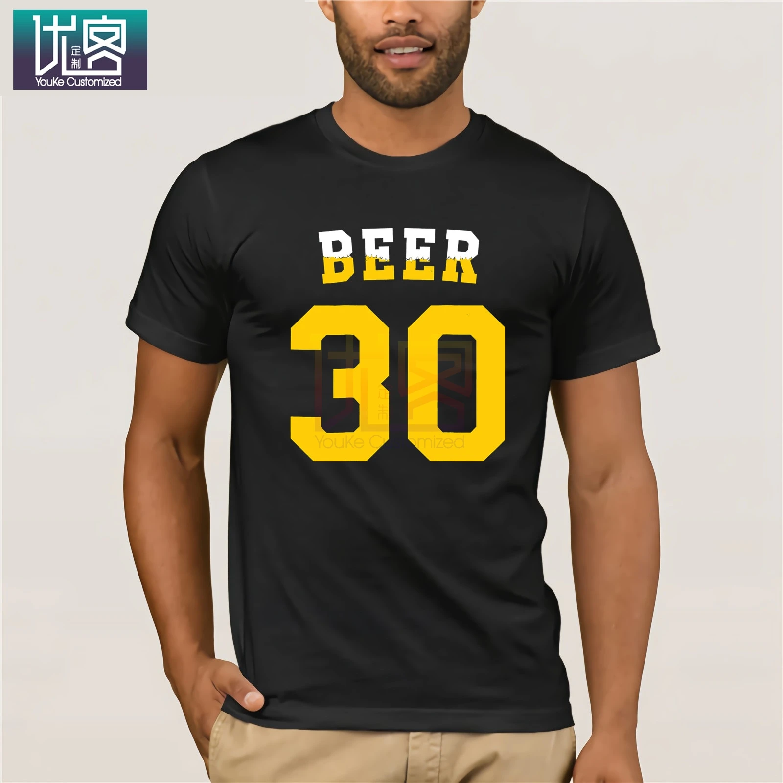 Buy-Beer-30-Baseball-Fan-Game-Jersey-Funny-T-Shirt-Gag-Gift-Idea одежда популярная футболка с круглым вырезом