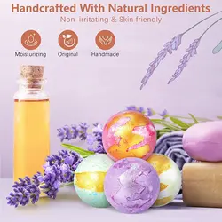 Bath Bombs Gift Set For Women - 9Pcs Natural & Organic Bubble Bath Bombs Birthday & Christmas Gift Idea For Her/Friends